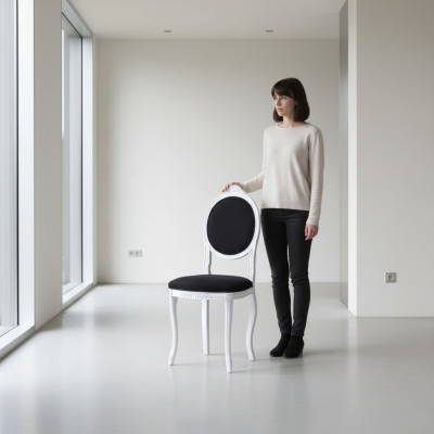 Eetkamerstoel Fauteuil Stoel Ontwerp gestoffeerde stoel Armstoelen Armstoel Meubels Armleuning