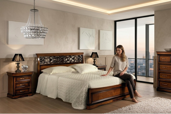 Bedden meubels voor slaapkamer tweepersoonsbed houten bed designbed Vaccari cav giovanni