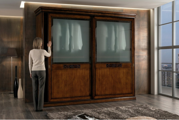 Kledingkast Houten kast Kast Massief slaapkamermeubels Hout Echt hout Nieuw