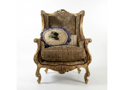 Fauteuil bibliotheekstoel oorfauteuil bekleding Italiaanse meubels luxe stoelen nieuw