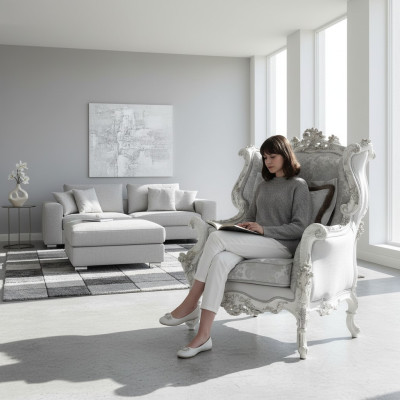 Ontspan Lounge Club Stoelen Meubelontwerp Fauteuil Leer Luxe Stoel Bekleding Cocktail