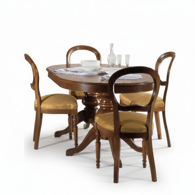 Eetkamer meubelgroep Italië meubelset met 5 delen Eettafel 4 stoelen Luxe