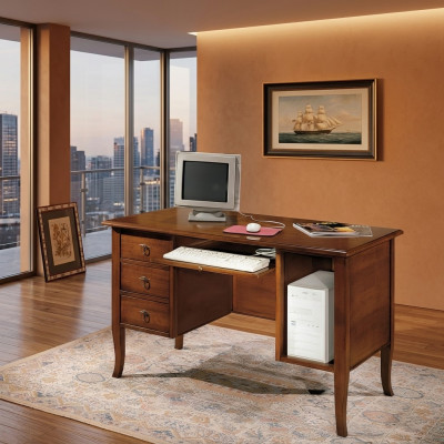 Kantoorcomputertafelmeubelset echt houten bureau Italiaanse inrichting nieuw