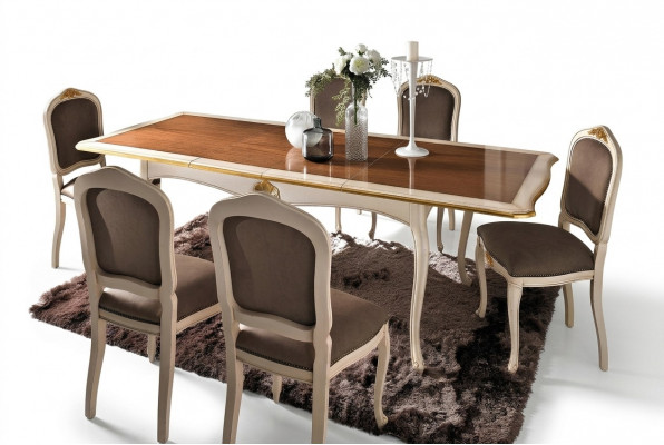 Barok Antieke Stijl Eettafel Tafel Echt Hout Klassiek Design Tafels Italië.