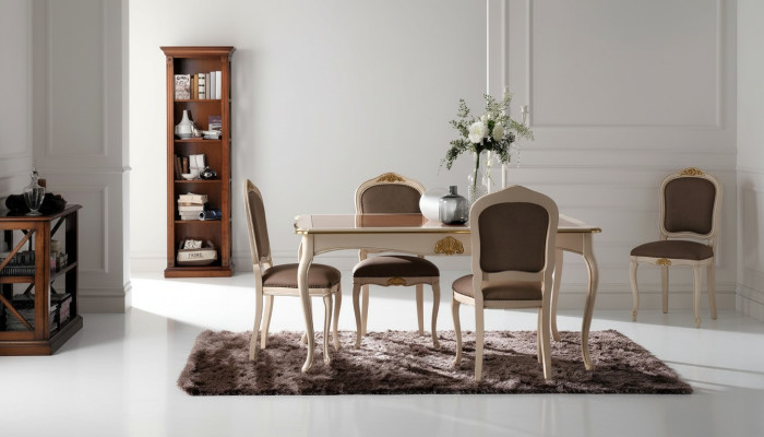 Tafel Echt Hout Klassiek Barok Antiek Stijl Eettafel Tafel Echt Hout