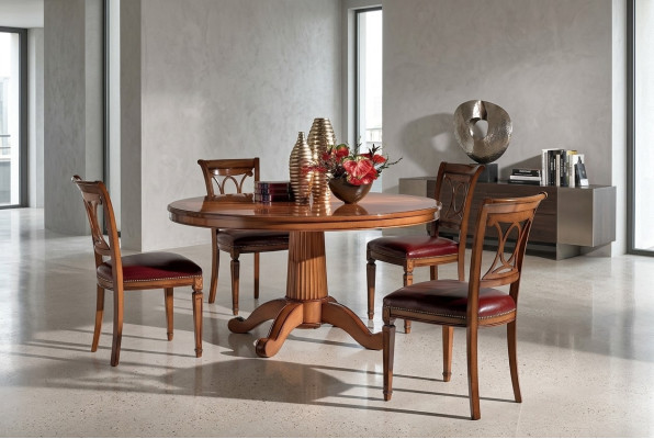 Garnituur 4x stoelen Art Deco gestoffeerd design Nieuw houten eetkamerstoelenset zitplaats