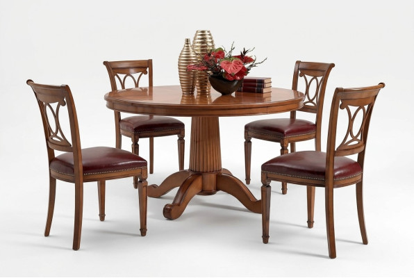 Garnituur 4x stoelen Art Deco gestoffeerd design Nieuw houten eetkamerstoelenset zitplaats