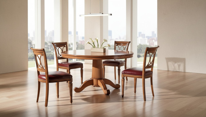 Ronde tafels Meubels Eettafel in antieke stijl Italiaanse eettafels Houten tafels
