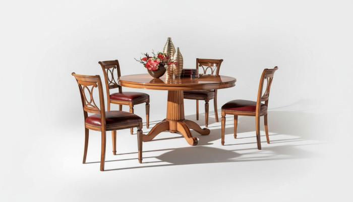Ronde tafels Meubels Eettafel in antieke stijl Italiaanse eettafels Houten tafels