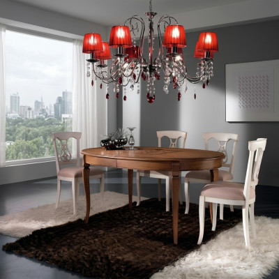 Compleet set eettafel 4x stoelen eetkamer set eetgroep houten tafel tafels 5-delig