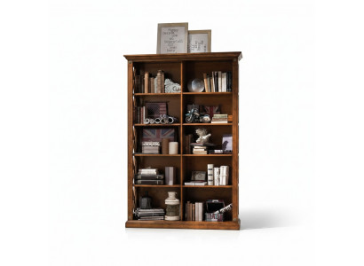 Woonkamer vitrinekast boekenplank dressoir klassieke meubels matten hout