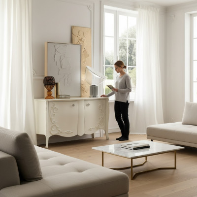 Laden woonkamer ladekast hout dressoir kast kasten massief