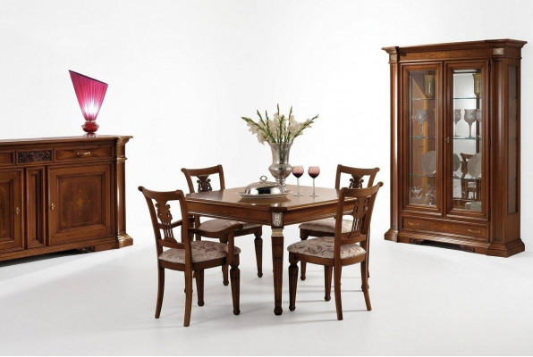 Luxe set eetkamer eettafel stoel XXL tafel tafels stoelen hout design 7 delig Nieuw