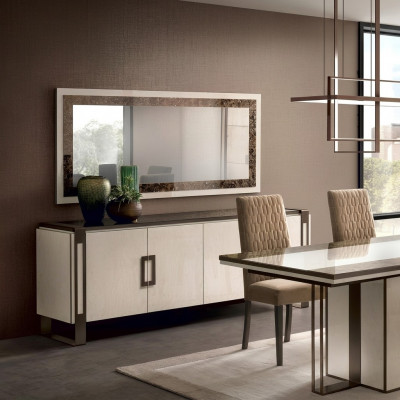 Ontwerper ladekast dressoir lage kast kast woonkamer plank luxe spiegel