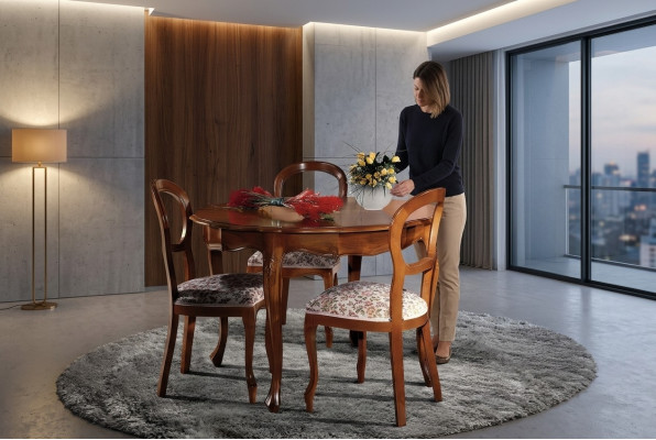 Ronde eettafel Bruin ronde woonkamertafel Keuken luxe ronde tafels nieuw