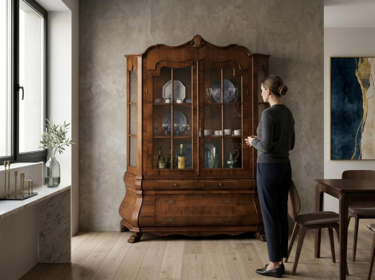 Vitrine 2 deurs kast Vitrines Woonkamer kasten Nieuwe Meubels Meubels Glas Italië
