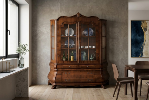 Vitrine 2 deurs kast Vitrines Woonkamer kasten Nieuwe Meubels Meubels Glas Italië
