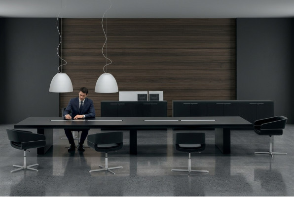 Tafel Kantoor Ontwerp Hout Vergaderen Conferentie Tafel Werktafel Tafels