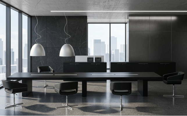 Tafel Kantoor Ontwerp Hout Vergaderen Conferentie Tafel Werktafel Tafels