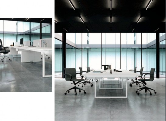 Computertafel, bureautafel, balie voor 6 personen, laptopbureautafel, tafels, werktafel, nieuw.