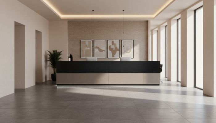 Receptie ontvangstbalie Counter Werktafel Kantoor meubilair Receptie balie Büro Nieuw