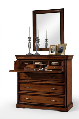 Dressoir hout ladenkast commode met 3 laden dressoir kasten