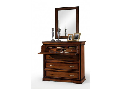 Dressoir hout ladenkast commode met 3 laden dressoir kasten