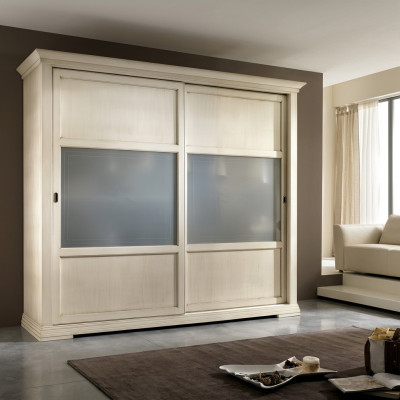 Luxe kledingkast Italiaanse meubels Slaapkamer kast Massief houten kasten