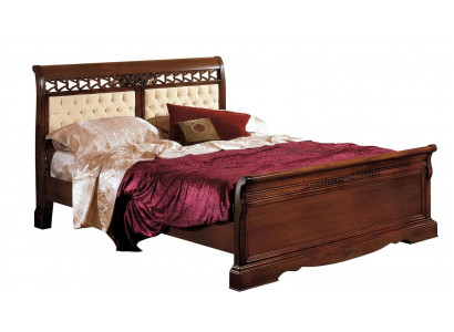Bed tweepersoonsbed houten bed meubels massief hout slaapkamer designbed houten bedden