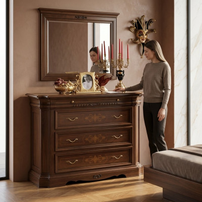 Sideboard Dressoir Commode 4 laden hout Ladekast Dressoirs