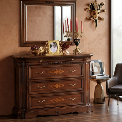 Sideboard Dressoir Commode 4 laden hout Ladekast Dressoirs