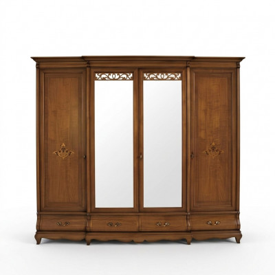Kledingkast Set Houten Kast Slaapkamer Massief Houten Meubels Italië Kasten