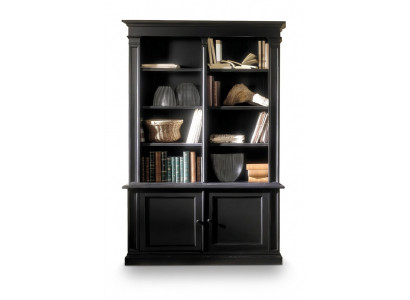 Rek scheidingswand planken dressoir vitrine hout luxe Italiaanse meubels massief