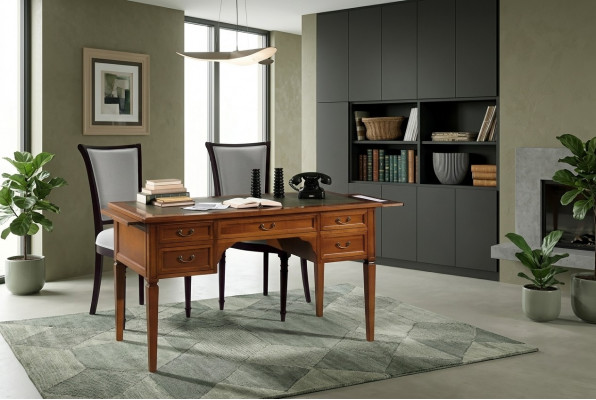 Bureau met laden Bureau design Houten bureau Bureaus