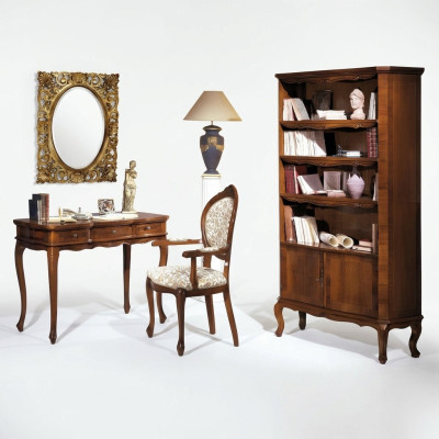Stel tafel met spiegel tafels stoelen stoel set retro-stijl kast meubels 3-delig.