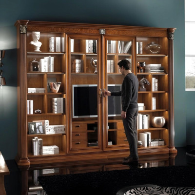 Kast Vitrine Hout Woonkamer Meubels tv Kastwanden Design Woonwand Vitrines