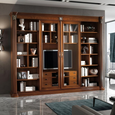 Kast Vitrine Hout Woonkamer Meubels tv Kastwanden Design Woonwand Vitrines