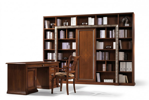 Kantoorschrijftafel Tafel Kantoorstoel Kast Set Kantoormeubilair Kasten Italië Massief