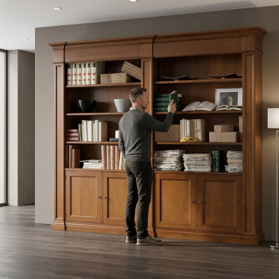 Stevige houten archiefkast kantoorkast rekken kasten boekenkast massief
