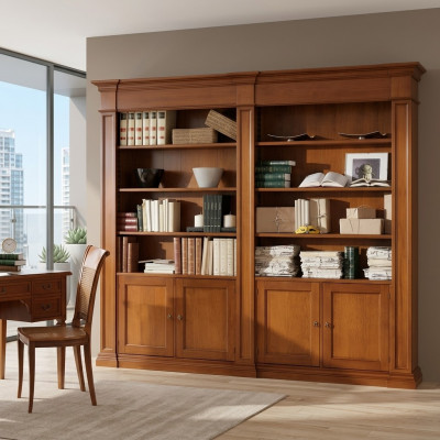 Stevige houten archiefkast kantoorkast rekken kasten boekenkast massief