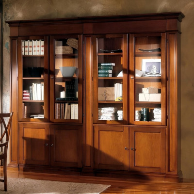 Woonkamer kast Plank Boekenkast Houten archiefkast Kasten Vitrine Italië