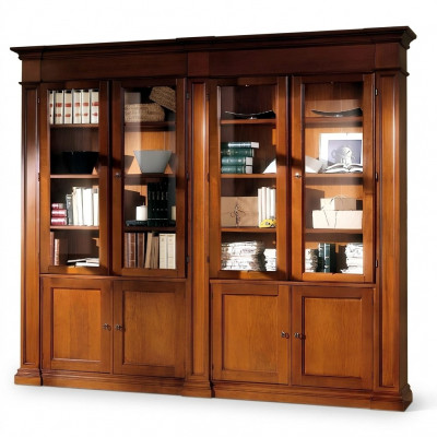 Woonkamer kast Plank Boekenkast Houten archiefkast Kasten Vitrine Italië