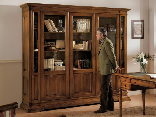Kast Plank Woonkamer Boekenkast Houten Archiefkast Kasten Vitrinekast Italië