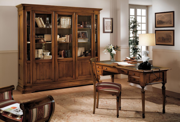 Kantoorset houten tafel stoel boekenplank bureau plank kasten 3-delige sets Nieuw