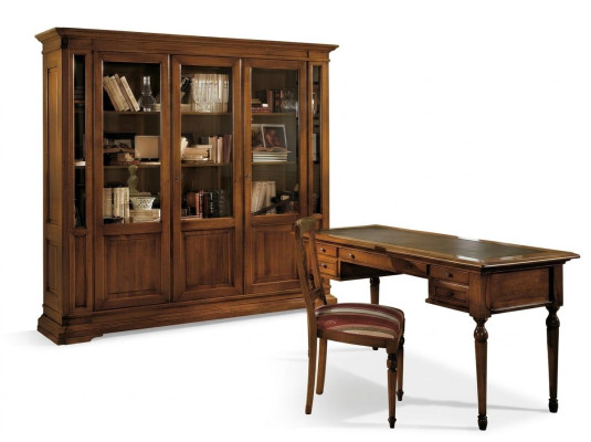 Kantoorset houten tafel stoel boekenplank bureau plank kasten 3-delige sets Nieuw