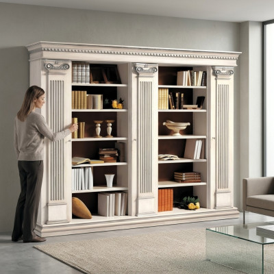 Woonkamer Kast Boekenplank Houten Kasten Kastplank Kasten Vitrinekast Italië   Woonkamer kast Boekenplank Houten kasten Plank in de kast Vitrinekast Italië