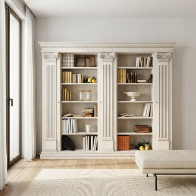 Woonkamer Kast Boekenplank Houten Kasten Kastplank Kasten Vitrinekast Italië   Woonkamer kast Boekenplank Houten kasten Plank in de kast Vitrinekast Italië