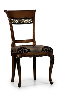 Echt houten stoelen Eetkamer Designstoel met gesneden patronen Fauteuil Meubels