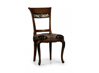 Echt houten stoelen Eetkamer Designstoel met gesneden patronen Fauteuil Meubels