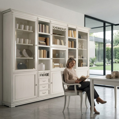 Werkkamer meubels Kantoor Boekenkast Houten boekenkast met laden Design